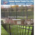 Lanza ornamental recubierta de PVC galvanizado y valla tubular de acero de seguridad superior plana en jardín, hogar, fábrica, escuela, villa